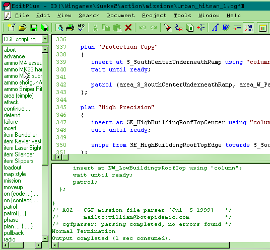 syntax highlighted CGF mission script